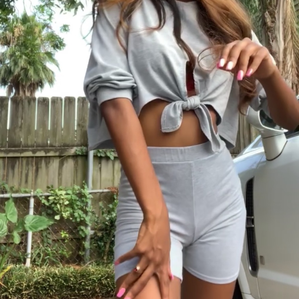 Gray Two Piece Set.